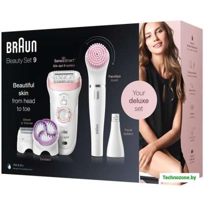 Эпилятор Braun Silk-epil Beauty Set 9 9/975 BS Wet & Dry